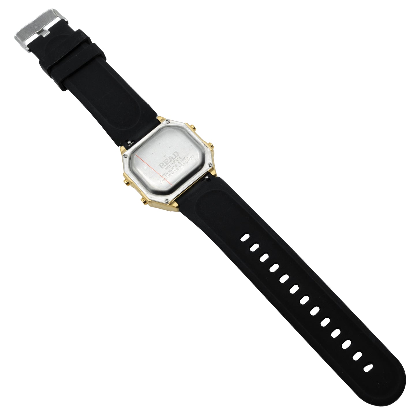 New/Open-Box READ Retro Digital 38-42mm Men's Gold Watch