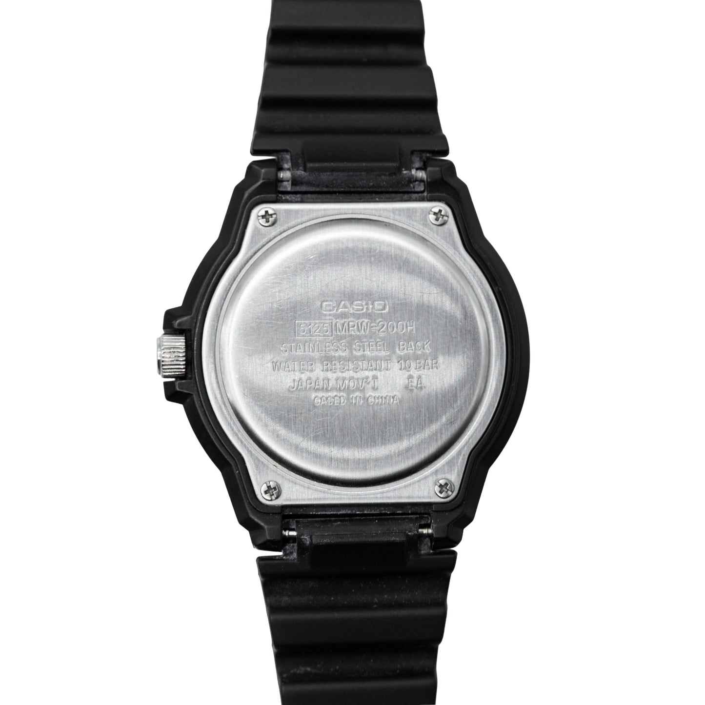 Casio MRW-200H-1BV Dive Style 44.6 mm Black Sport Watch - White