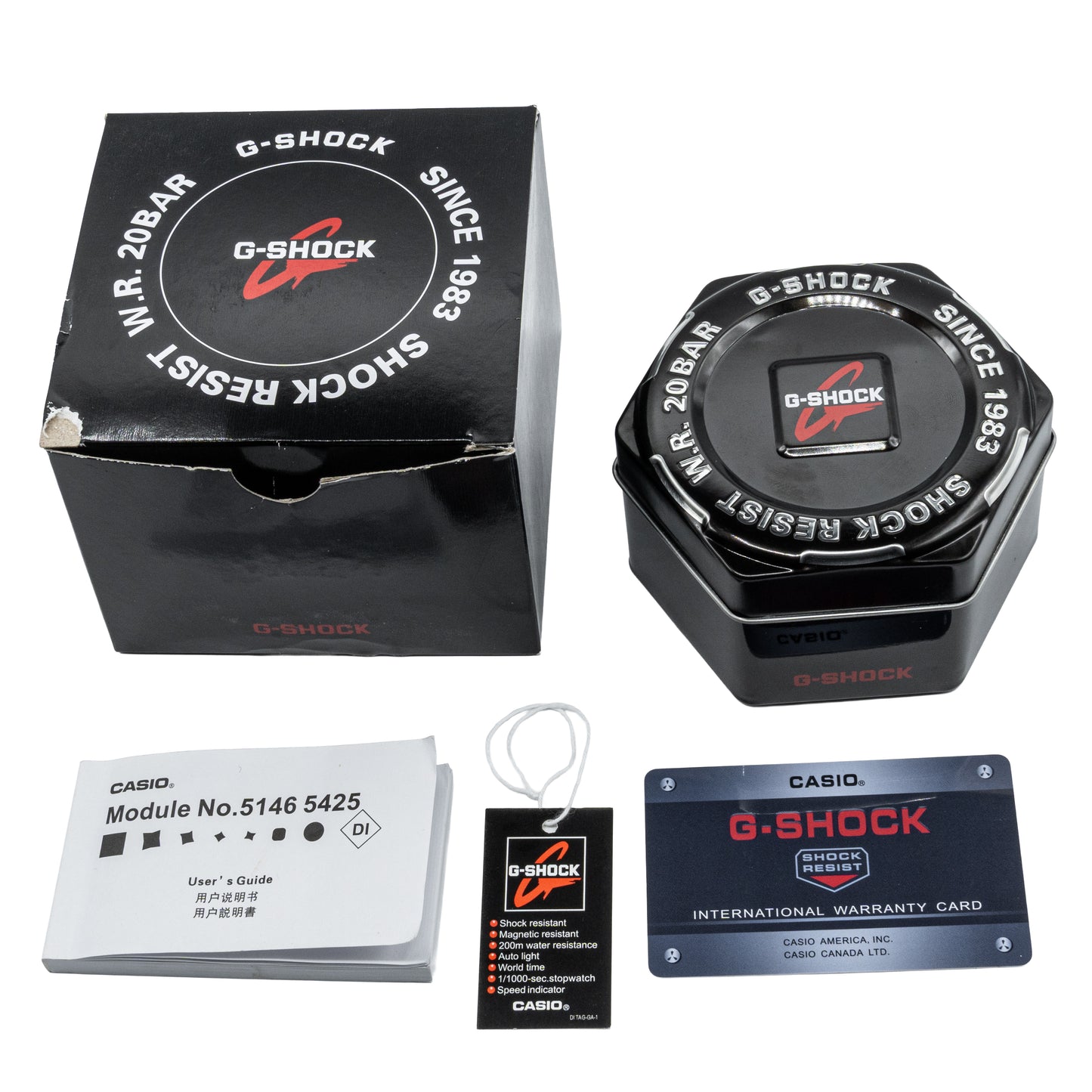 Casio G-shock GA110GB-1A Men's Resin Watch - Black/Gold