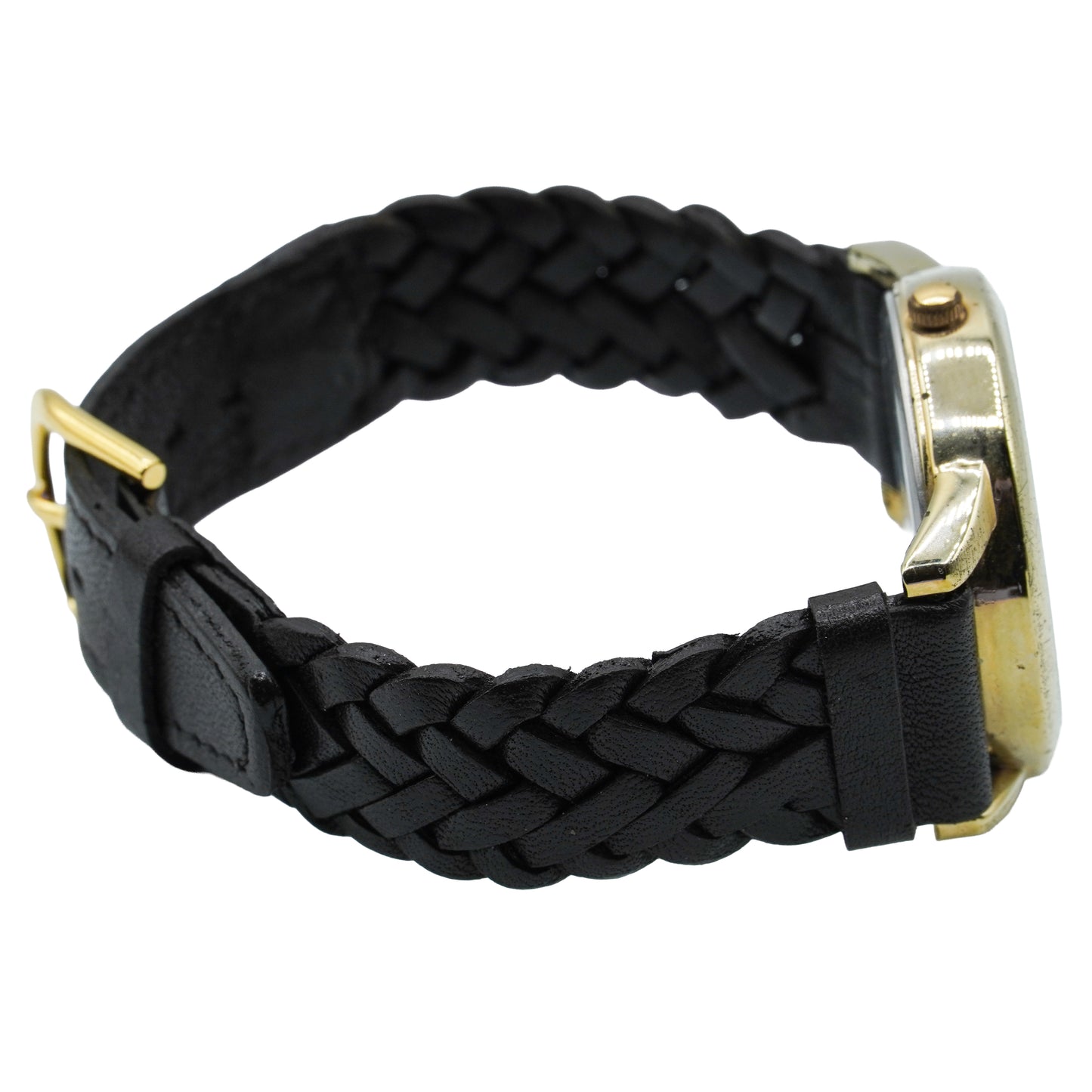 Timex T2H291 Easy Reader Indiglo Gold-Tone Watch with Black Braided Band