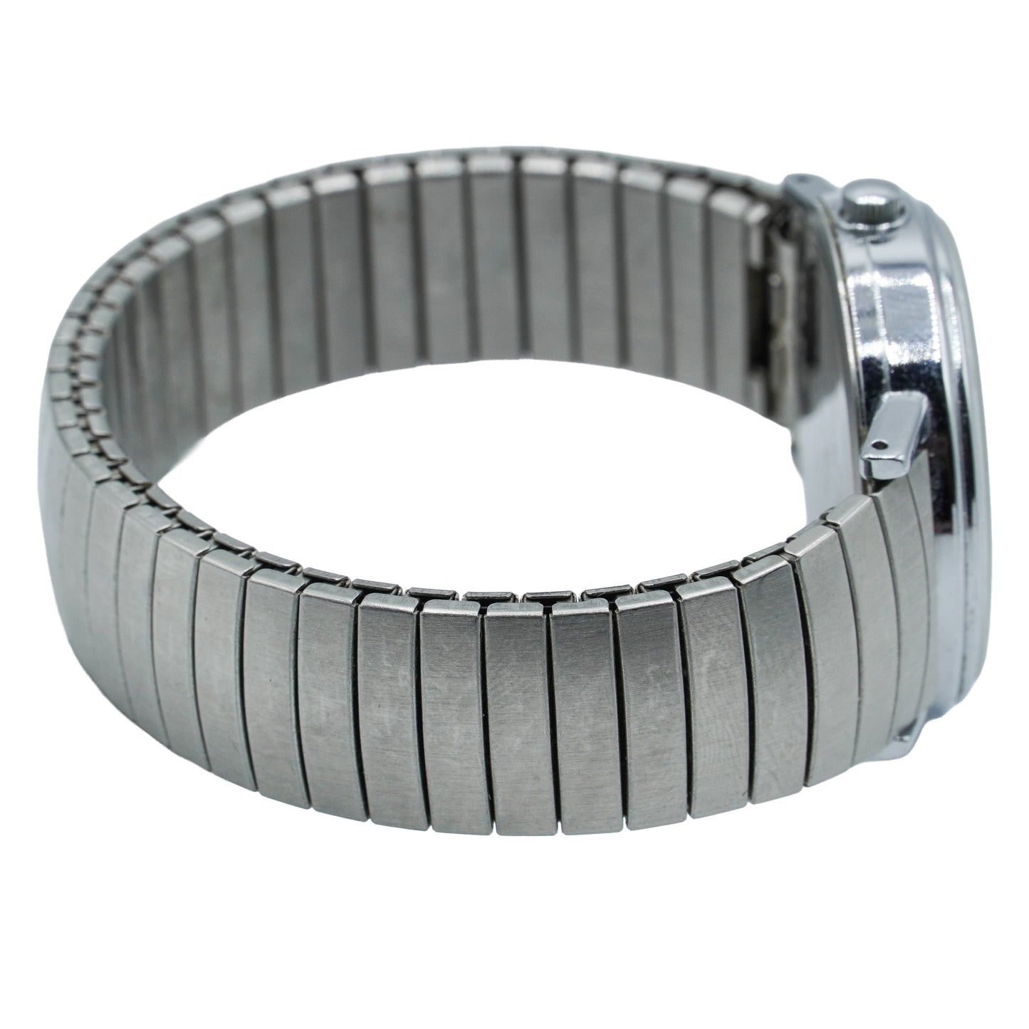 Timex Indiglo Quartz Stainless Steel WR Men's Watch Stretch Band