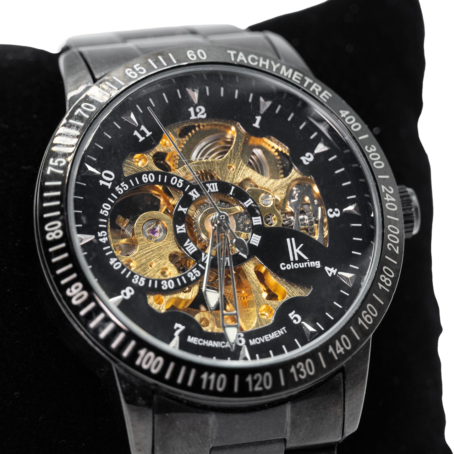 Pre-Owned IK Coloring Automatic Men's Watch 42mm - Black / Gold