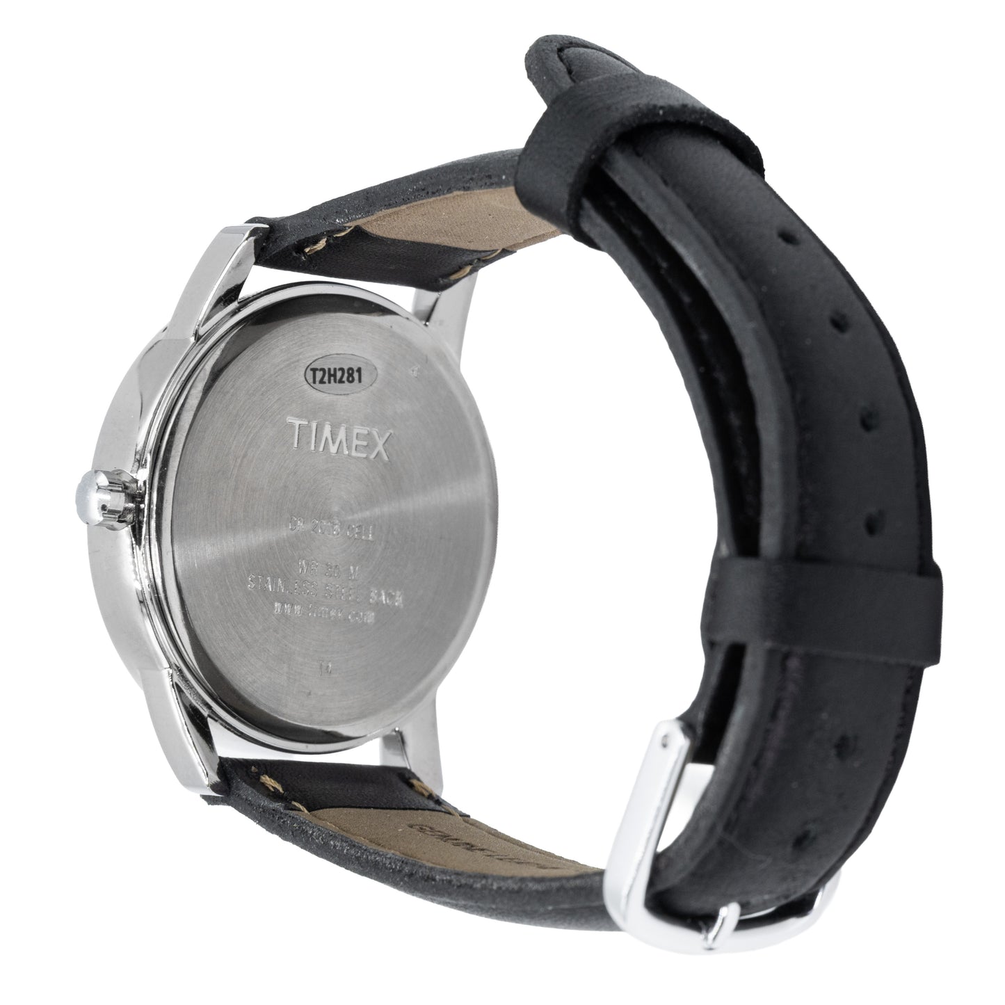 Pre-Owned/Like New Timex Easy Reader Indiglo WR 30M 35mm Men's Black Leather Watch