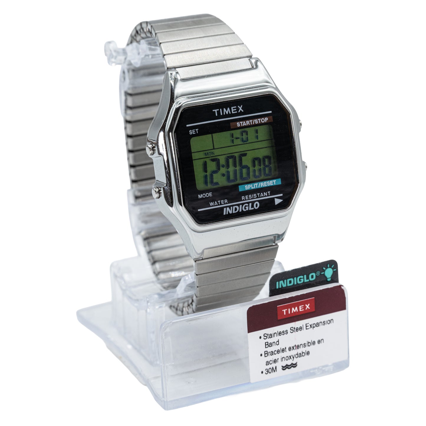Timex T78587 Classic Digital Men's Watch - Stainless Steel