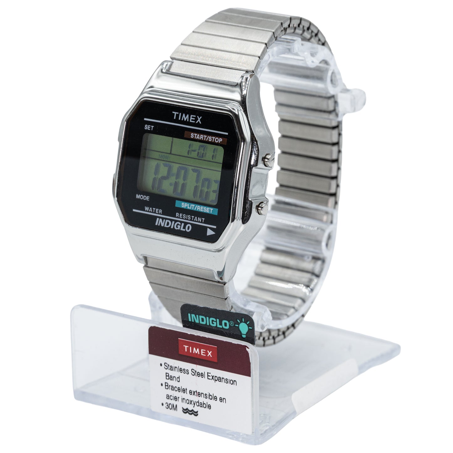 Timex T78587 Classic Digital Men's Watch - Stainless Steel