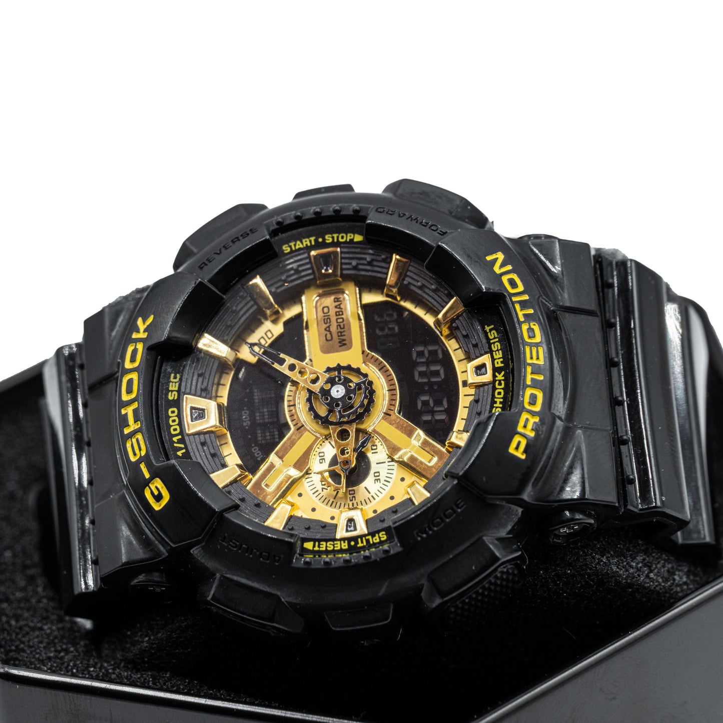 Casio G-shock GA110GB-1A Men's Resin Watch - Black/Gold