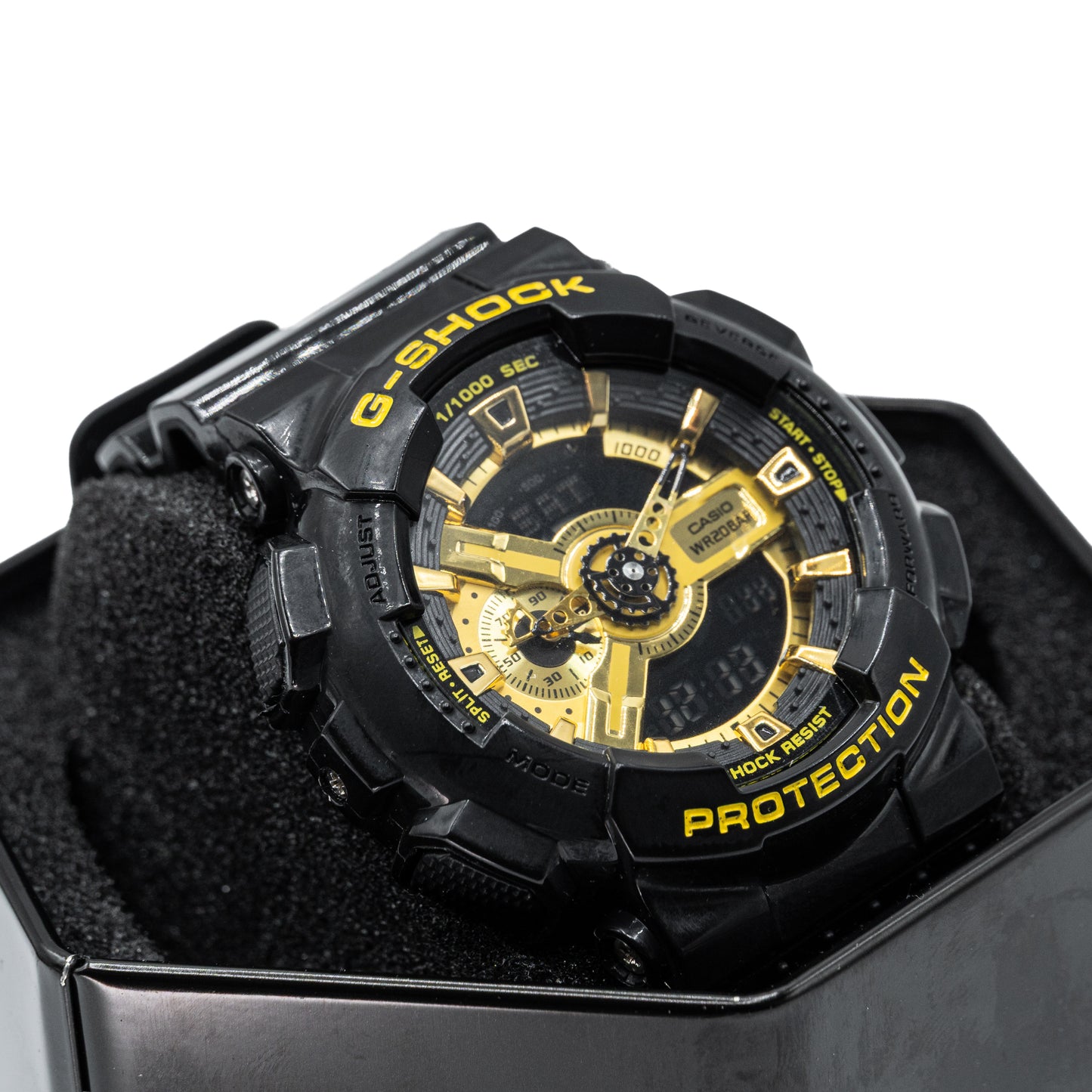 Casio G-shock GA110GB-1A Men's Resin Watch - Black/Gold