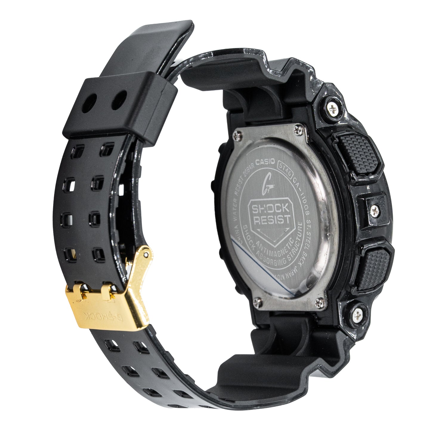 Casio G-shock GA110GB-1A Men's Resin Watch - Black/Gold