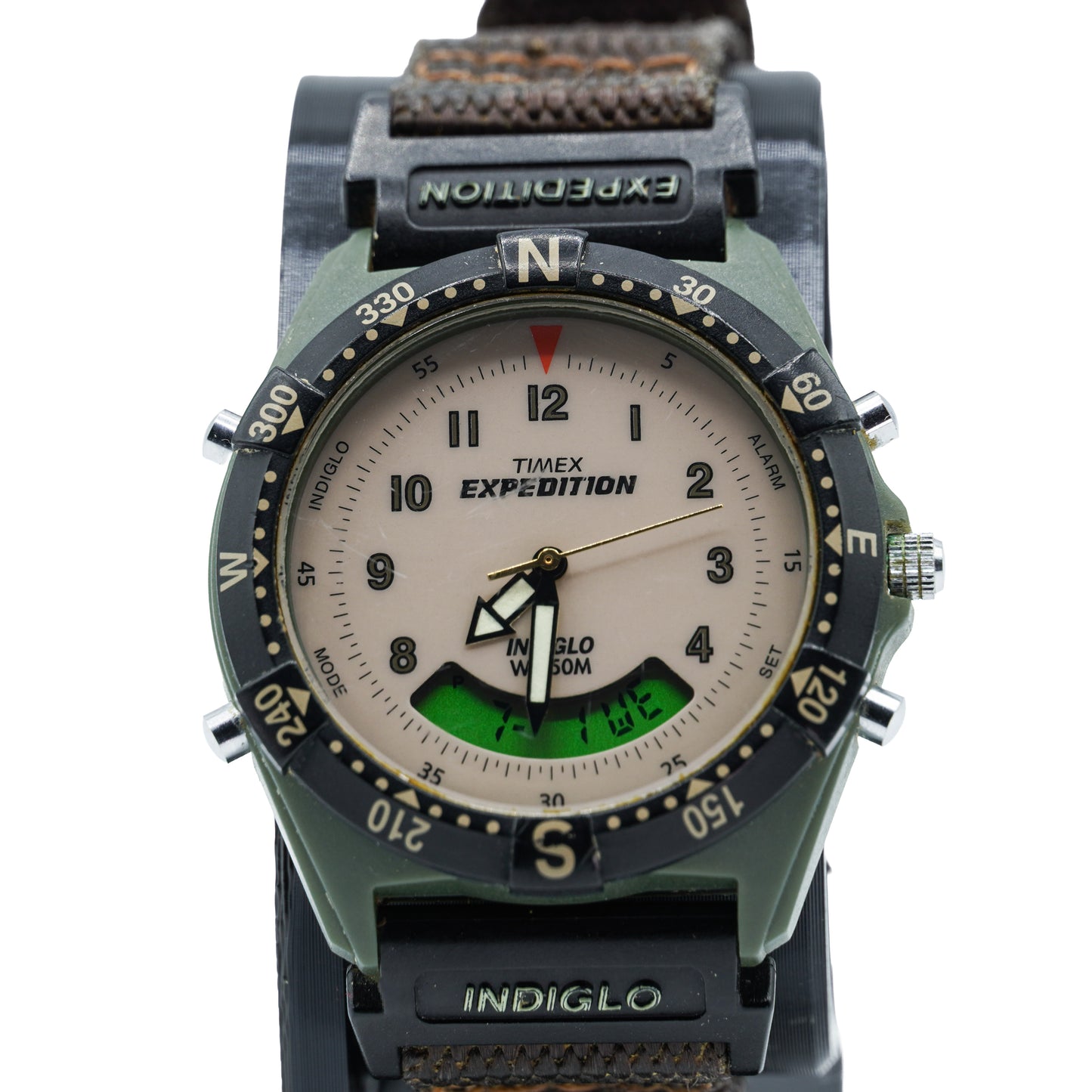 Timex Expedition Men's Vintage Analog-Digital Watch – Beige Dial – Indiglo®