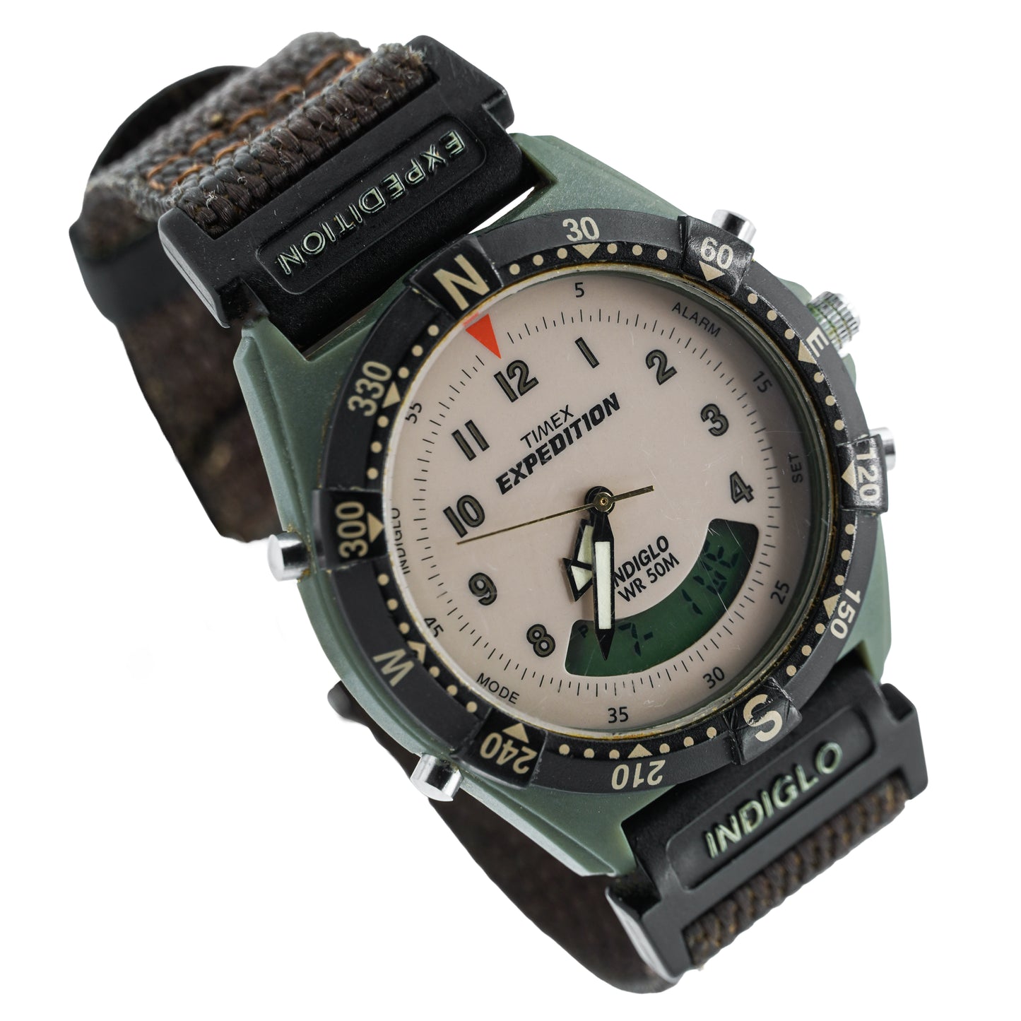 Timex Expedition Men's Vintage Analog-Digital Watch – Beige Dial – Indiglo®