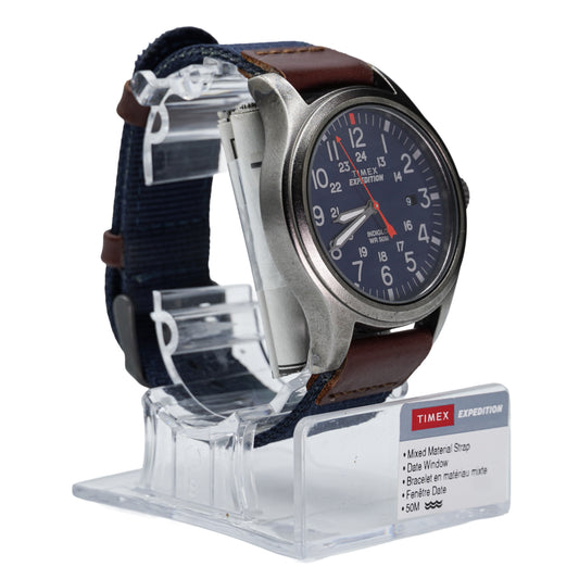 Timex Expedition Scout TW4B14100 Men's  Blue Fabric Watch Indiglo Date