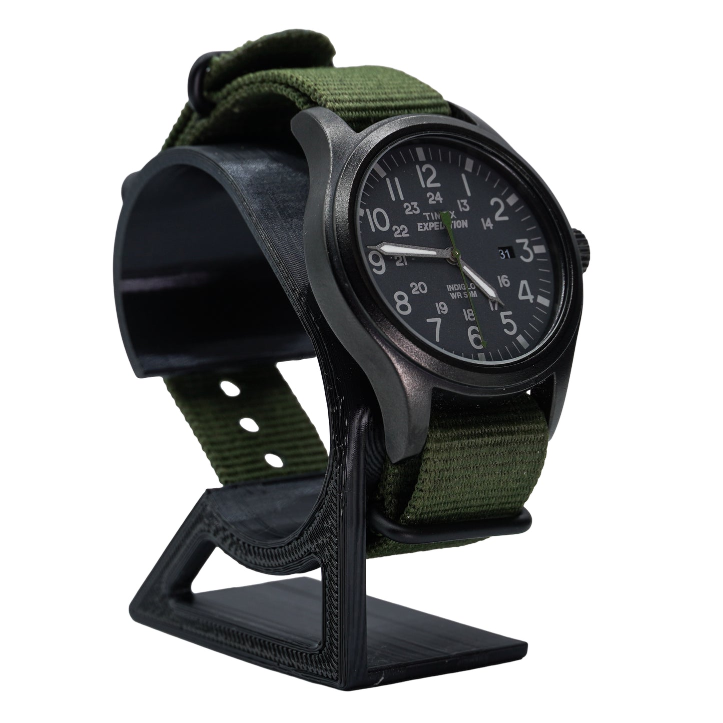Timex Expedition Scout TW4B04700 Men's Green Nylon Watch Indiglo Date