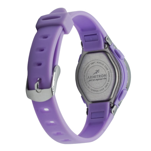 Armitron Women's 45/7012 Digital Purple Silicone Sports Watch