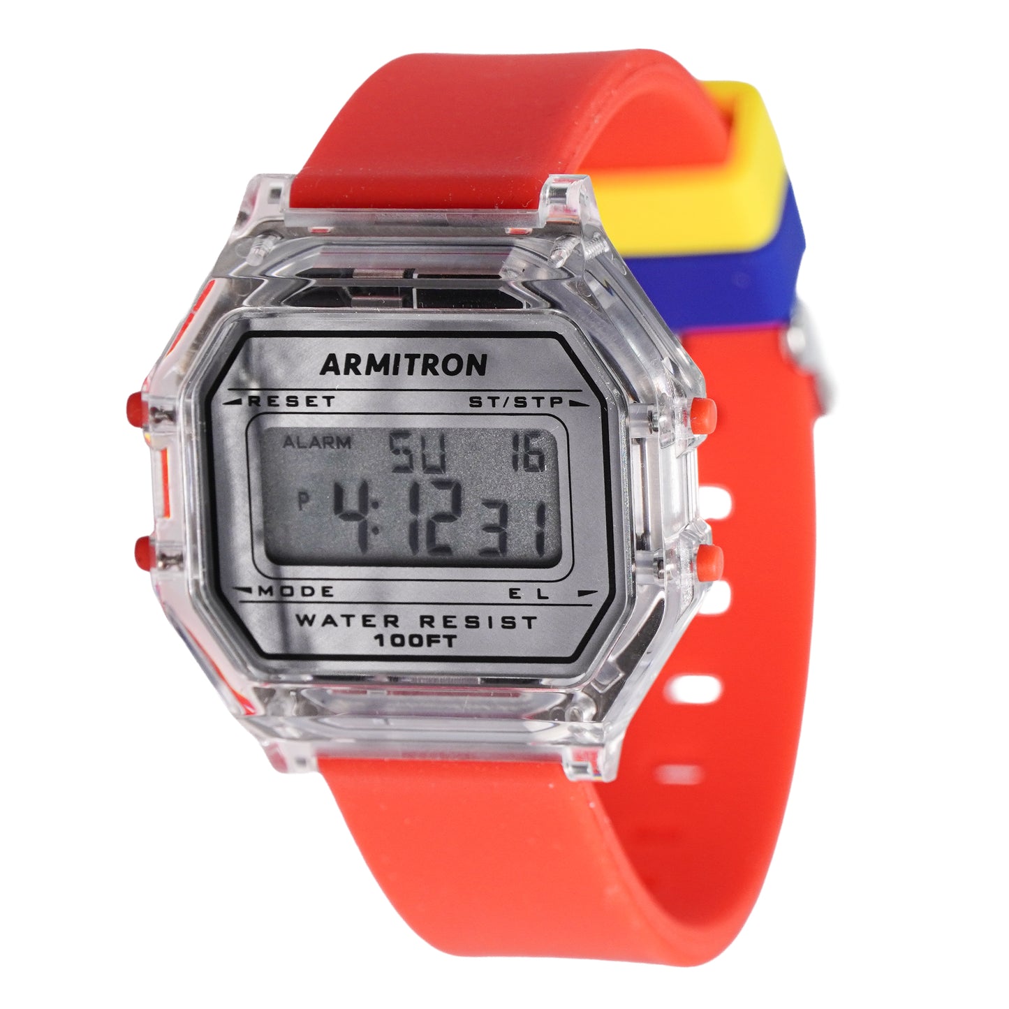 Armitron ProSport Unisex Digital Chronograph Silicone Strap Watch