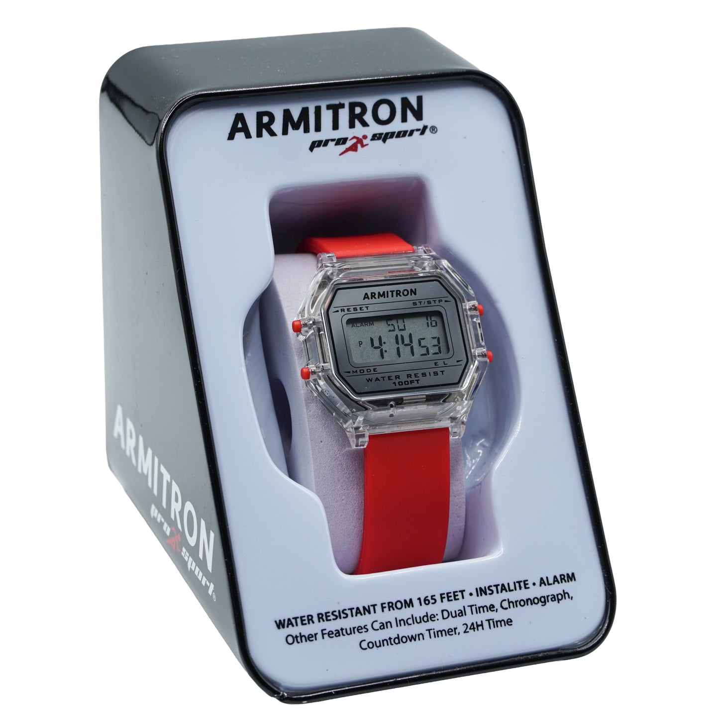 Armitron ProSport Unisex Digital Chronograph Silicone Strap Watch