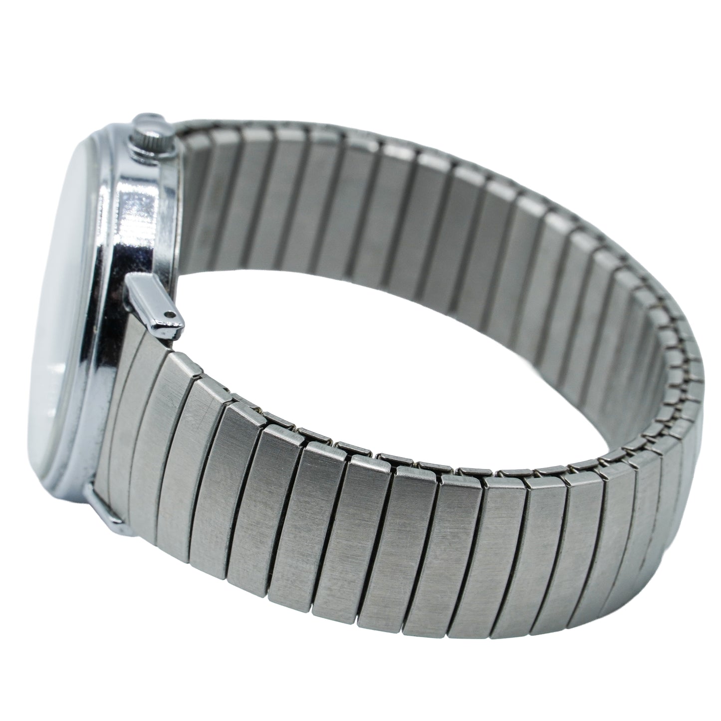 Timex Indiglo Quartz Stainless Steel WR Men's Watch Stretch Band