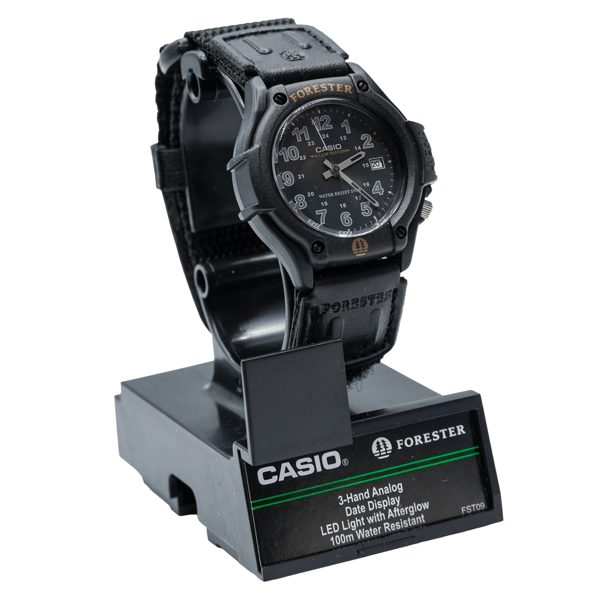 Casio Forester Men's Black Nylon Watch - FT500WC-1BVCF