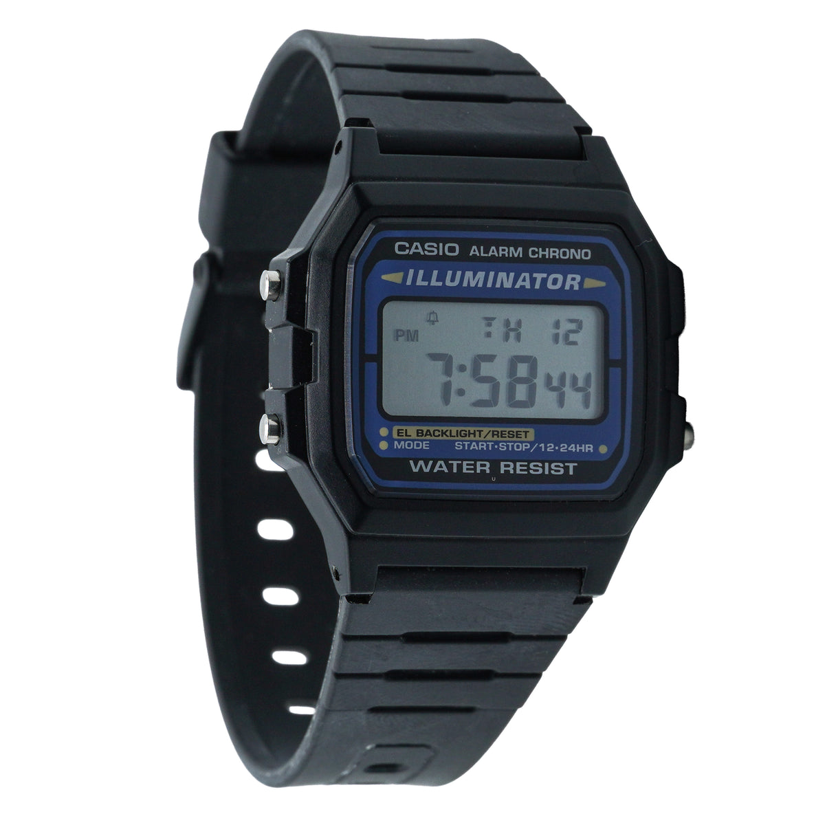 Casio Men's Illuminator Men's Black Band Digital Sports Watch F-105W-1ACR